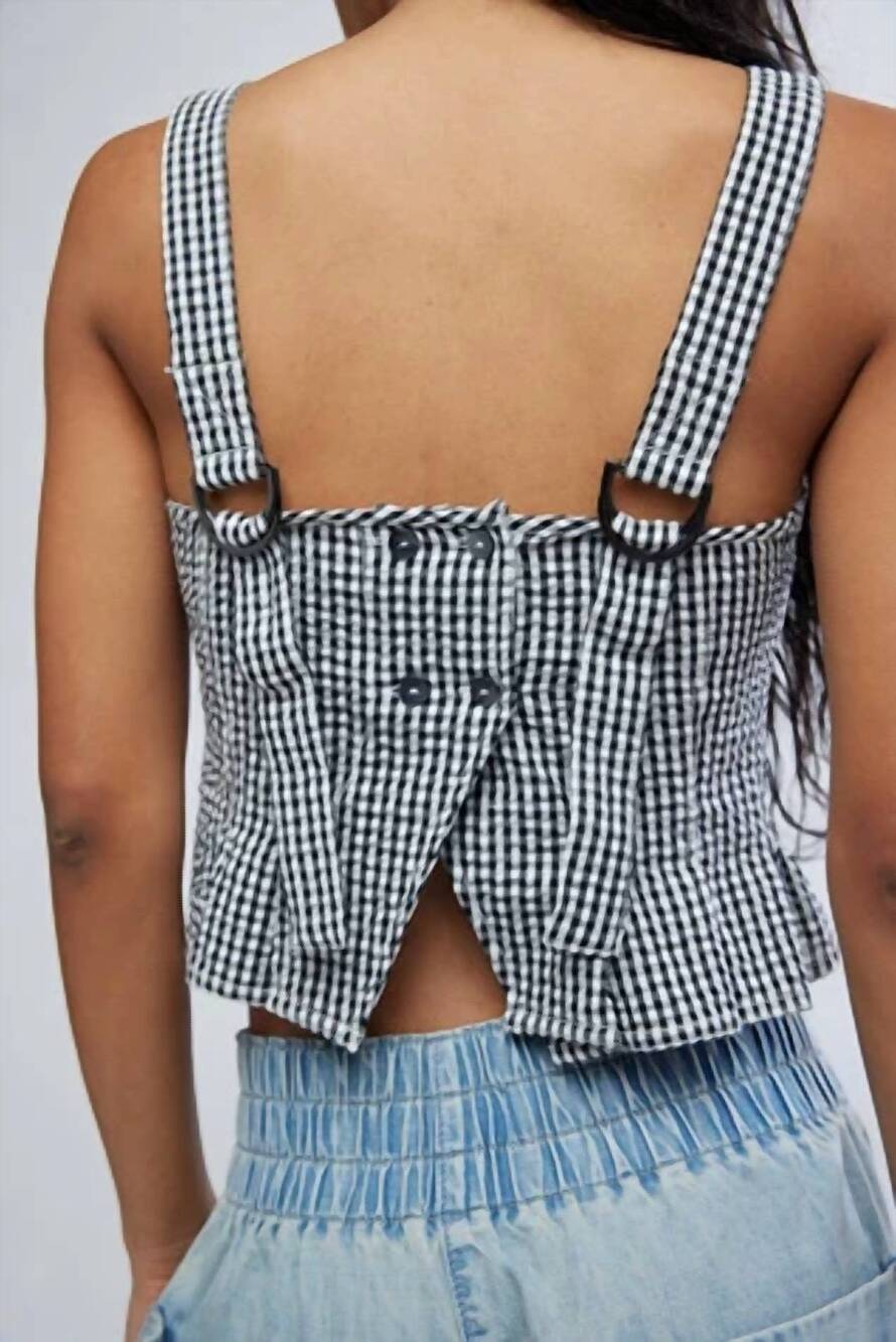 NEW FREE PEOPLE sunfaded sleeveless top in blue - Picture 6 of 6